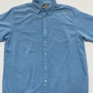 Ocean Pacific (Op) Blue Plaid Button Down Shirt - Size XL